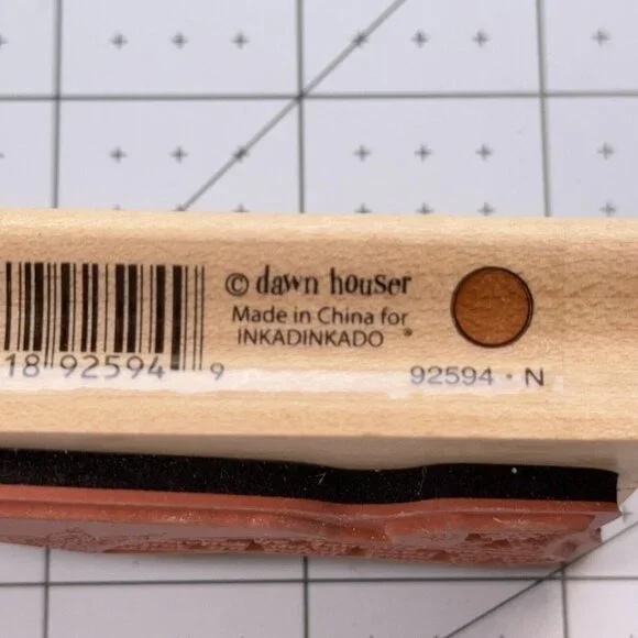 Dawn Houser Fashion Shoe Rubber Stamp 92594 French Words Slide Mule Heel Craft - Picture 3 of 4